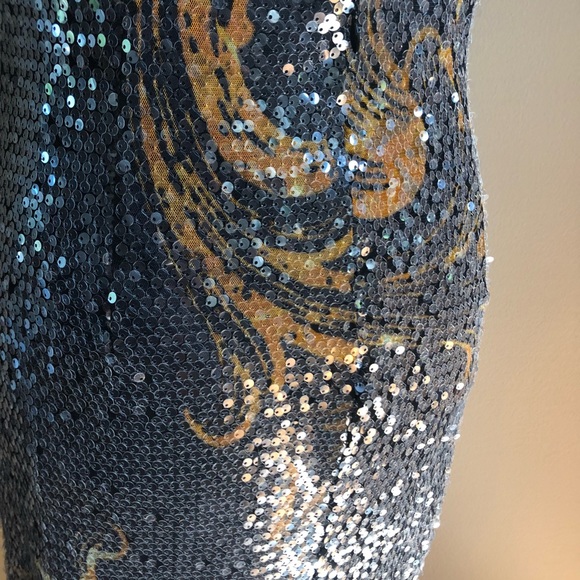 Alberto Malkali Sequin Dress Size Small - Picture 5 of 7